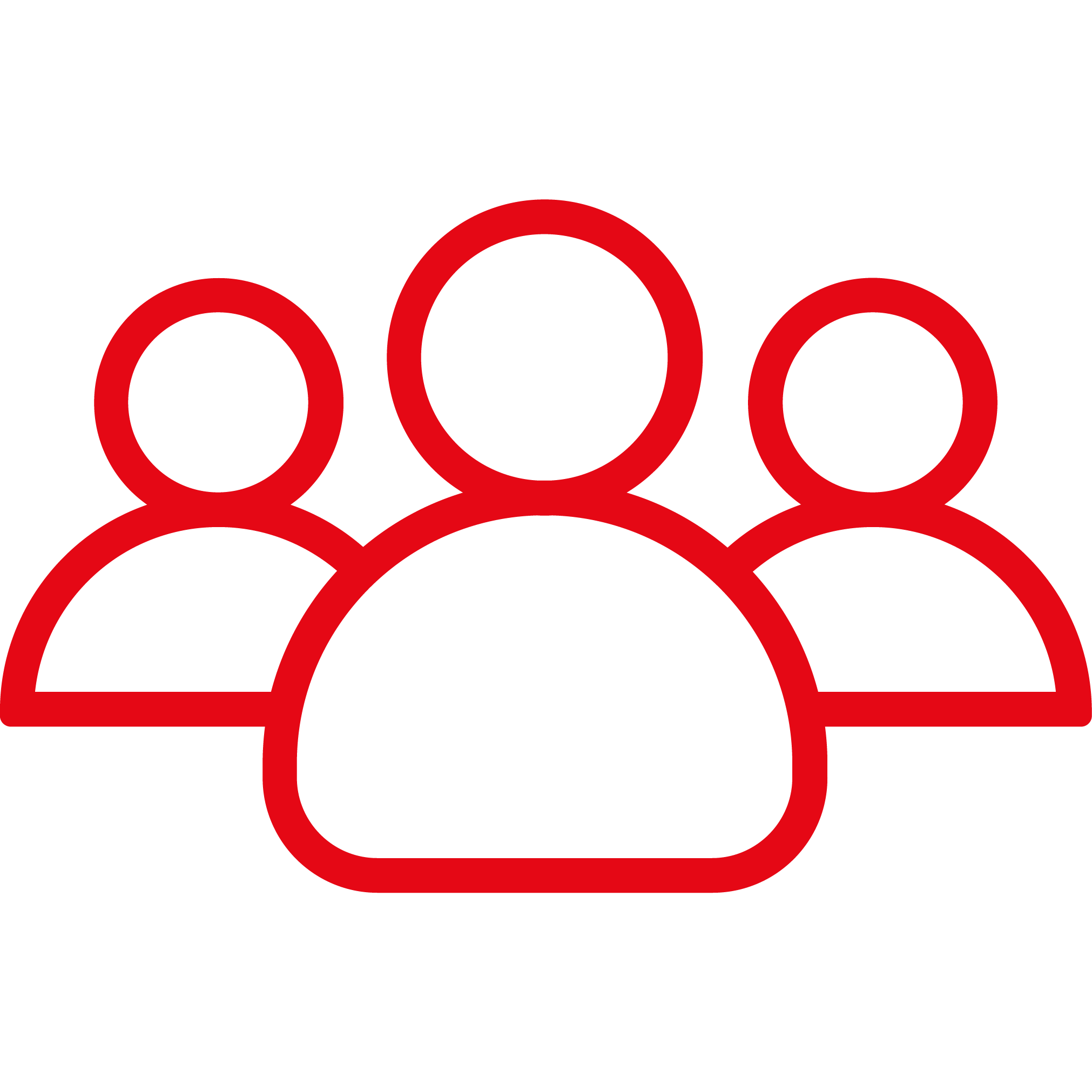 Icone de silhouette représentant un nombre de personnes